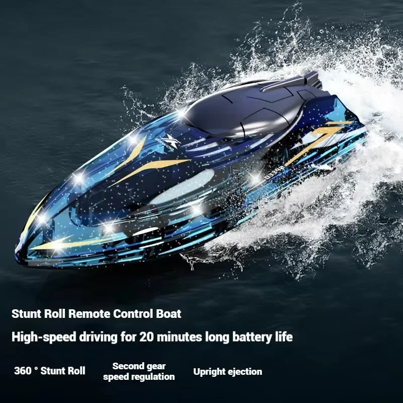 جديد حار بيع التحكم عن بعد حيلة 802 قارب عالي السرعة مع ضوء حيلة المتداول ضوء لعبة الماء للأطفال نموذج قارب اللعب