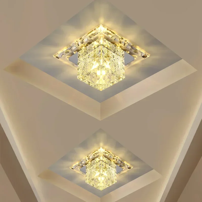 Crystal LED Ceiling Light 5W LED Ceiling lamp AC110V/ 220V Aisle Corridor lamp modern led ceiling lights for living room