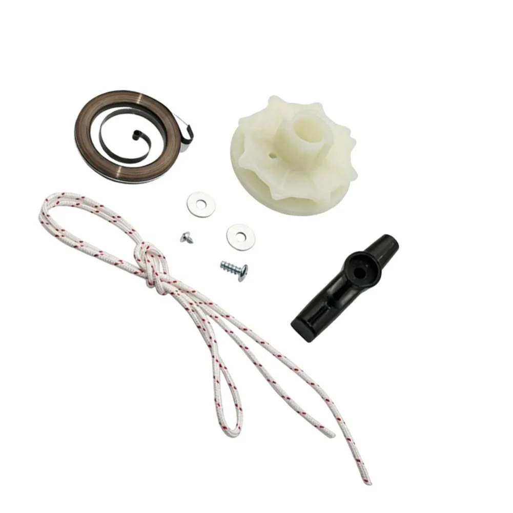 Spring Rope Pulley Replacement Kit for Garden Mower Reel Assembly 358351161 358351142 358351063 358351082 358351182