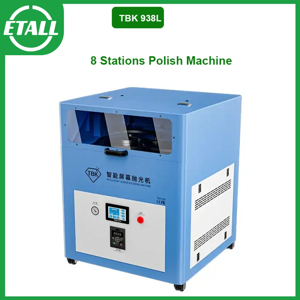 

TBK 938L 8phone Automatic Polishing Machine for Lcd Display Scratch Removal For Phone Back Glass Remover Watch Grinding Machine