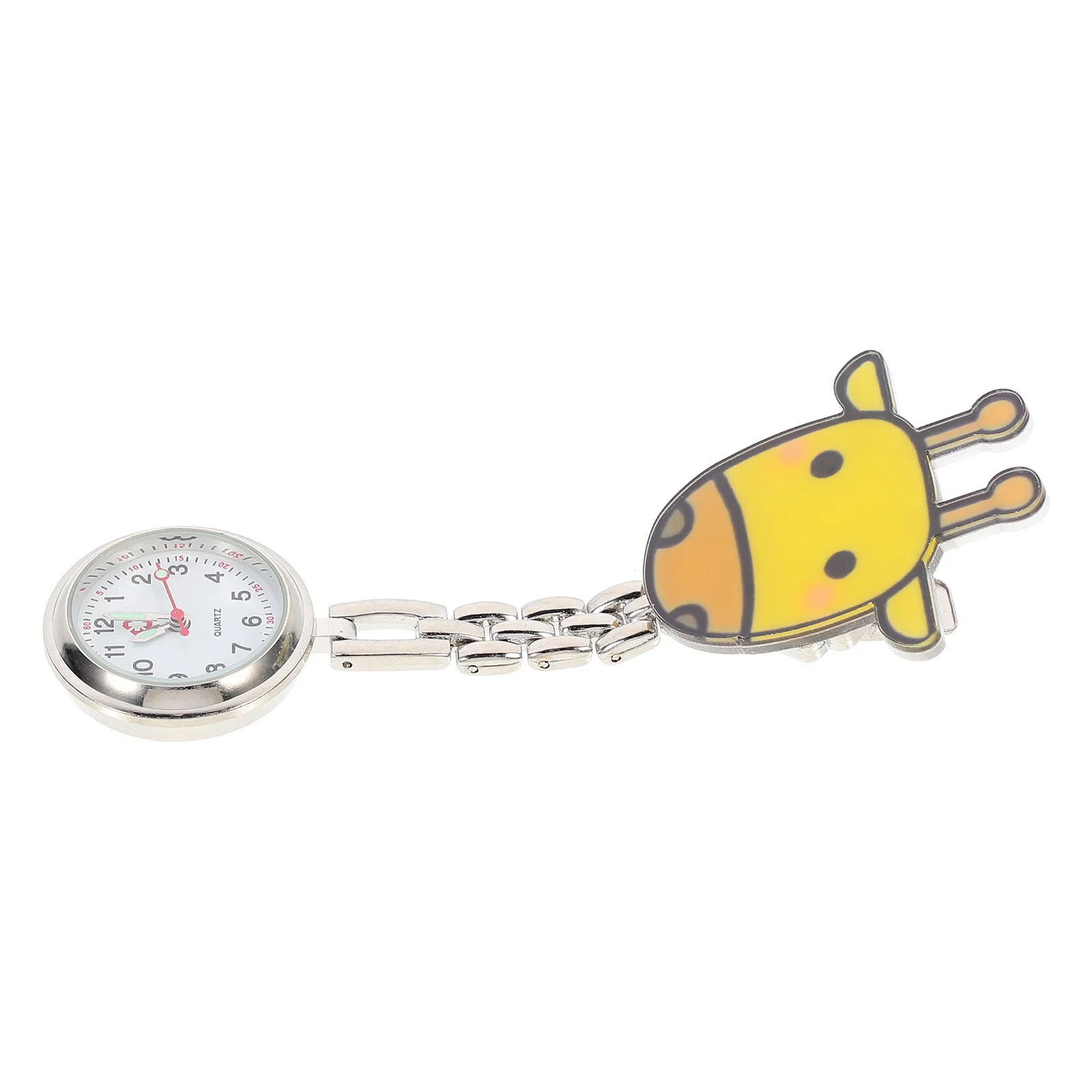 Nurse Watch Cartoon Pattern Quartz Pocket Watch Durable Material Excellent Texture Practical Portable Gift Female Nurse Doctor