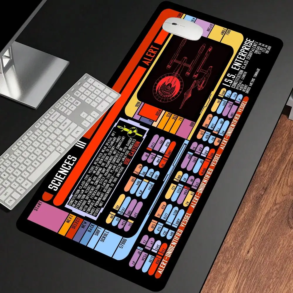 Star Trek Series Large Gaming Mouse Pad Non-Slip Rubber Base Locked Edge Thickened Office and Home Computer Laptop Desk Pads