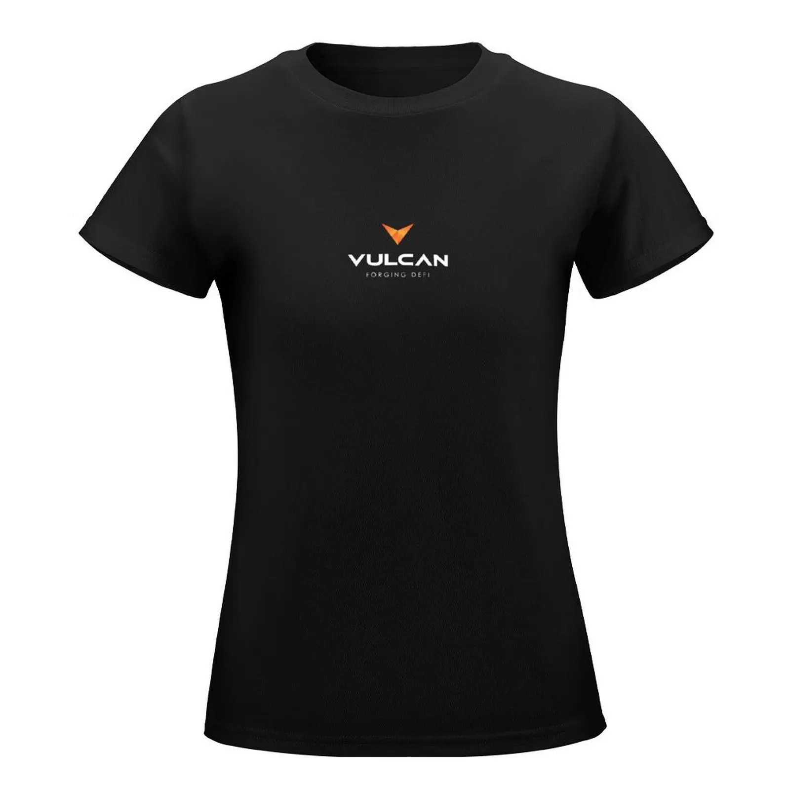 Vulcan Blockchain Corporate White T-Shirt tops hippie clothes graphics Women's t-shirt