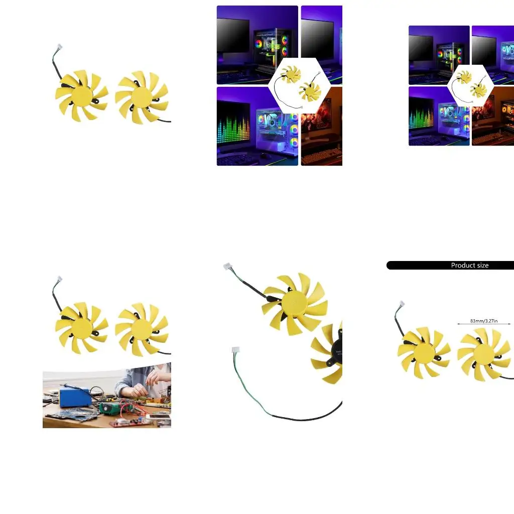 

83 мм 4PIN Графическая карточка вентилятора 9015M12B для GTX750TI обеспечивает оптимальный эффект охлаждения A4WF