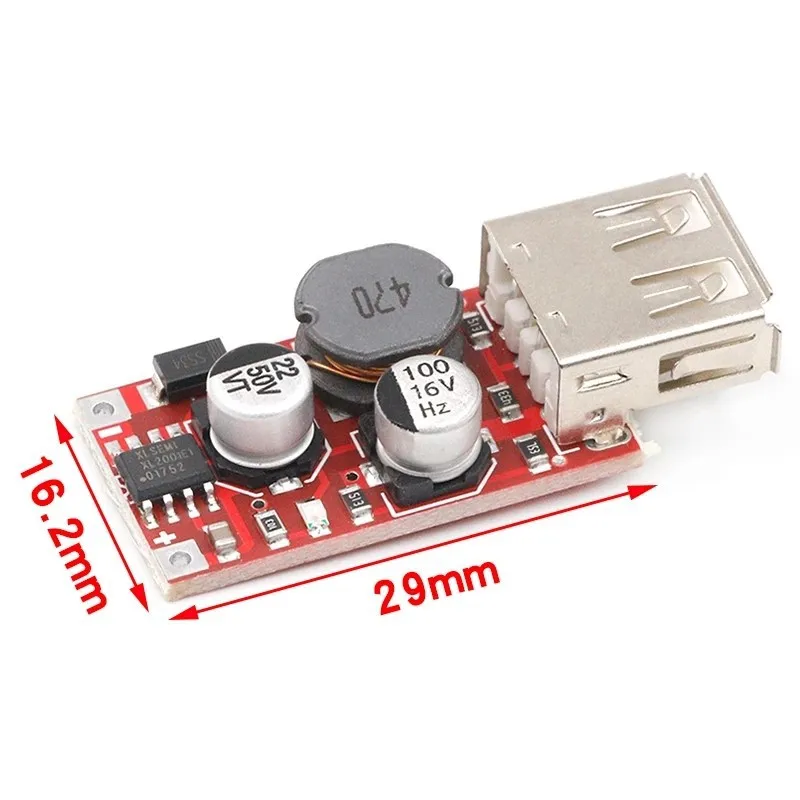 9V/12V/24VTurn5VCar с понижением напряжения3AOutputUSBRed Модуль регулятора напряжения