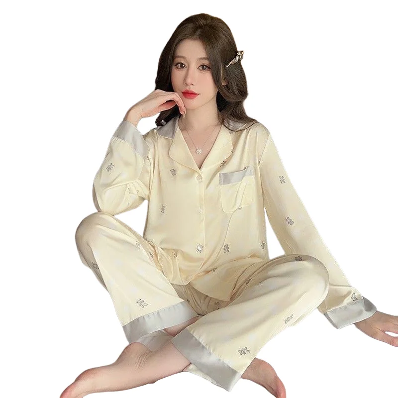 Sexy Pajama Set Fashion Homewear Woman Two Piece Releases in Sets Pieces Co Ords Women Women's Knitted Suit Clothing Trend 2025