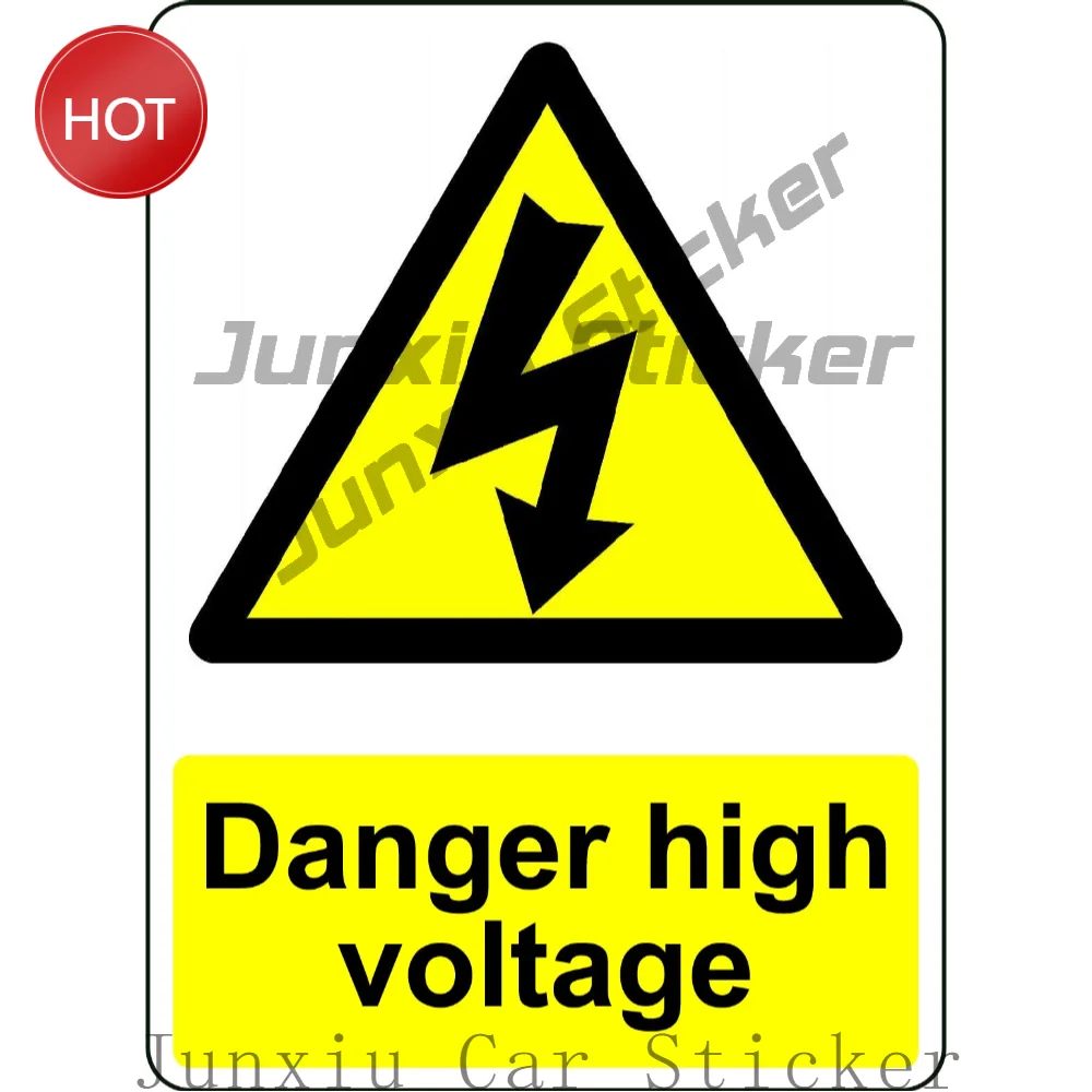 Danger High Voltage PVC Safety Sticker For Electrical Rooms And Equipment Enclosures Electrical Hazard Awareness Decal