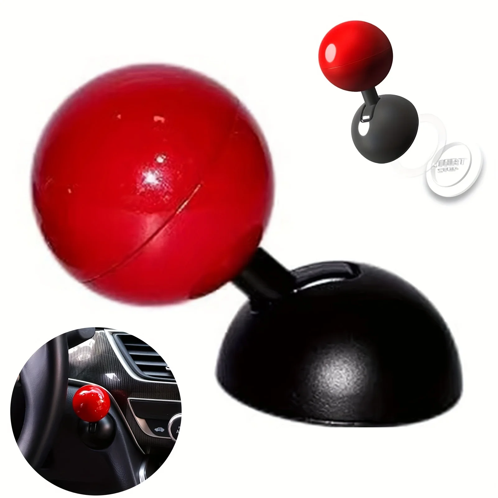 Hot selling one click start button control lever car engine start stop button control lever car button start cover decorative