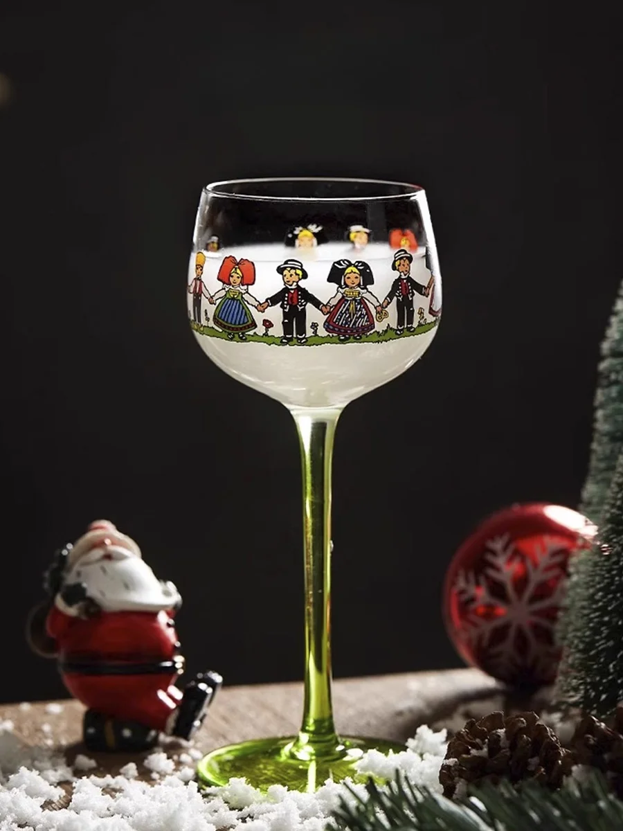 Vasos Altos de Cristal EKU Pro, Vasos Creativos para Champán, Cócteles y Vino, Estilo Nórdico, Pequeños y Elegantes, Utensili...