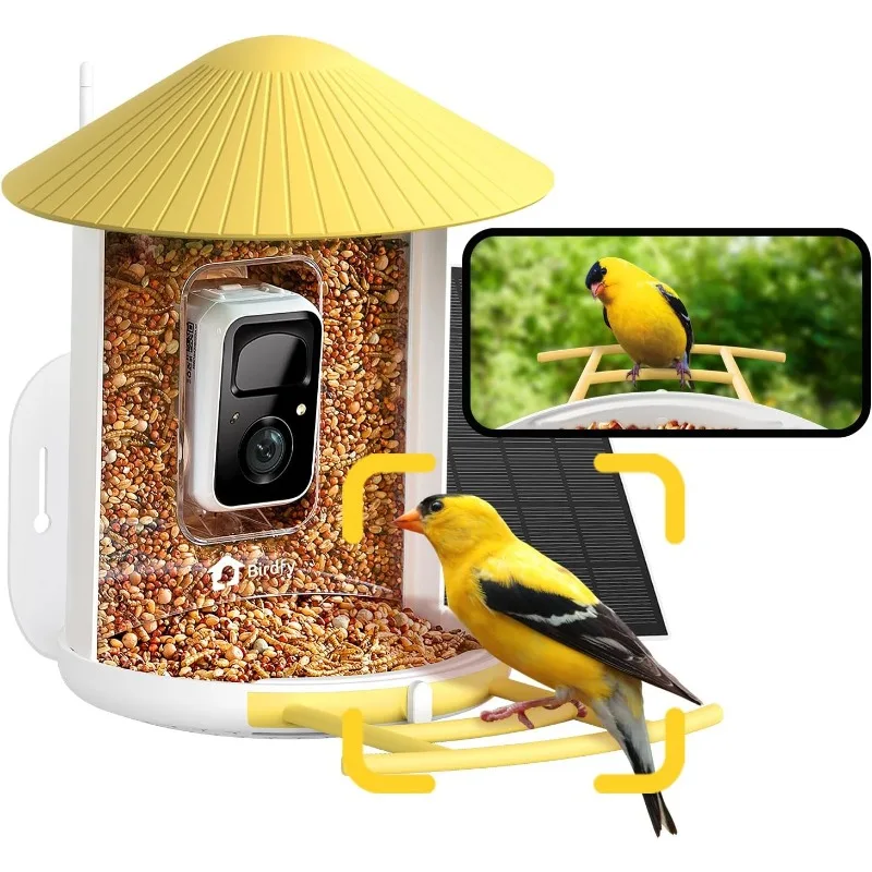 

NETVUE by Birdfy AI Smart Bird Feeder with Camera Solar Powered, AI Auto Capture Each Bird Come & Identify 6000+ Bird Species