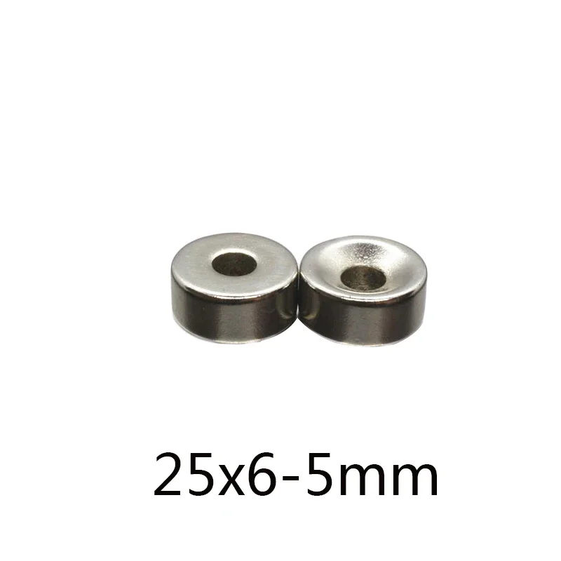 25x6-5mm Powerful Round Magnet  25*6 Hole 5mm For Home Refrigerators, Offices DIY 25x6-5 mm 25*6-5