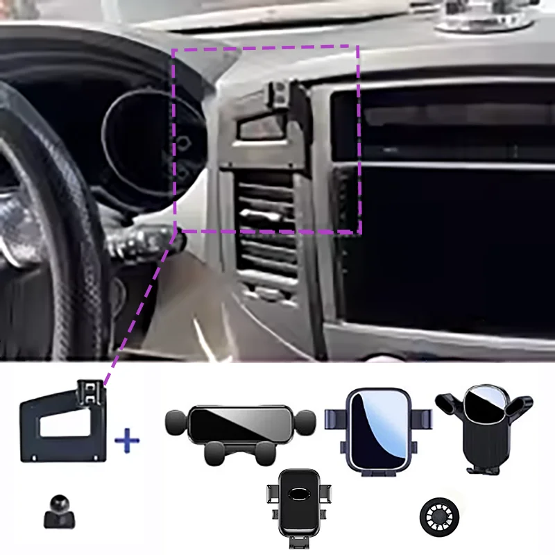 

For Mitsubishi Pajero 2011 2012-2022 Magnetic Phone Holder 15W Wireless Charging Phone Stand MagSafe Phone Support Custom Base