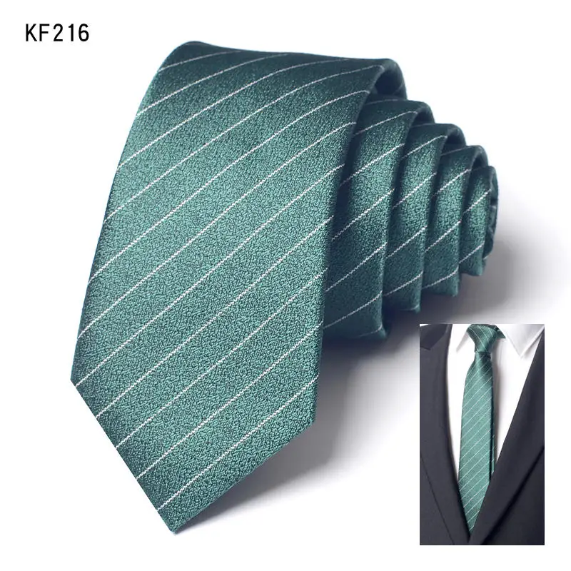 High-quality Starry Sky Green Water Pattern Gradient Original Men's Casual Korean Edition Tie Hand Tie Fashion 6cm Necktieie