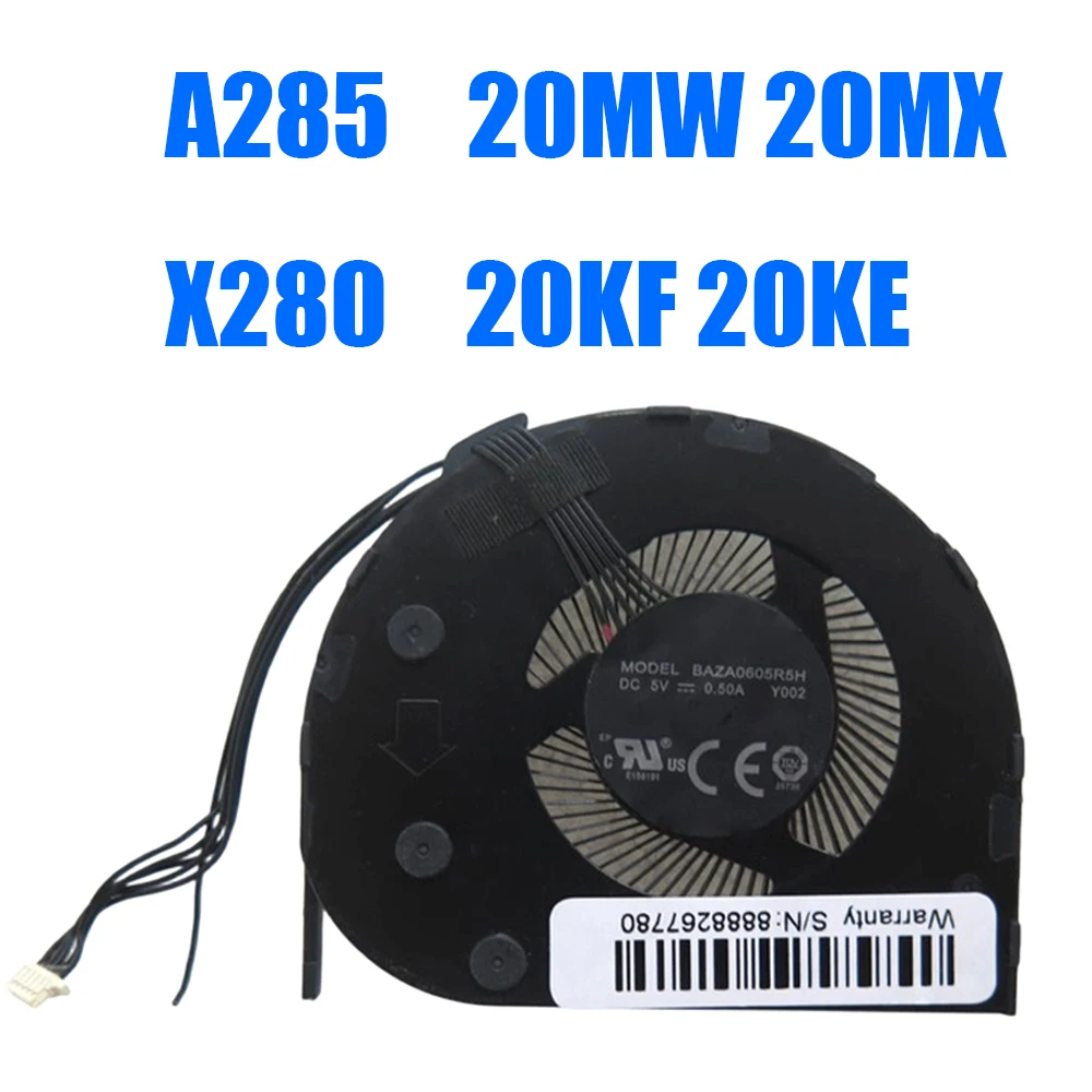 レノボ用-thinkpad-a285-20mw-20mx-x280-20kf-20ke-nd55c47-17e20-baza0605r5h-y002-dc5v-ラップトップ-cpu-ファン