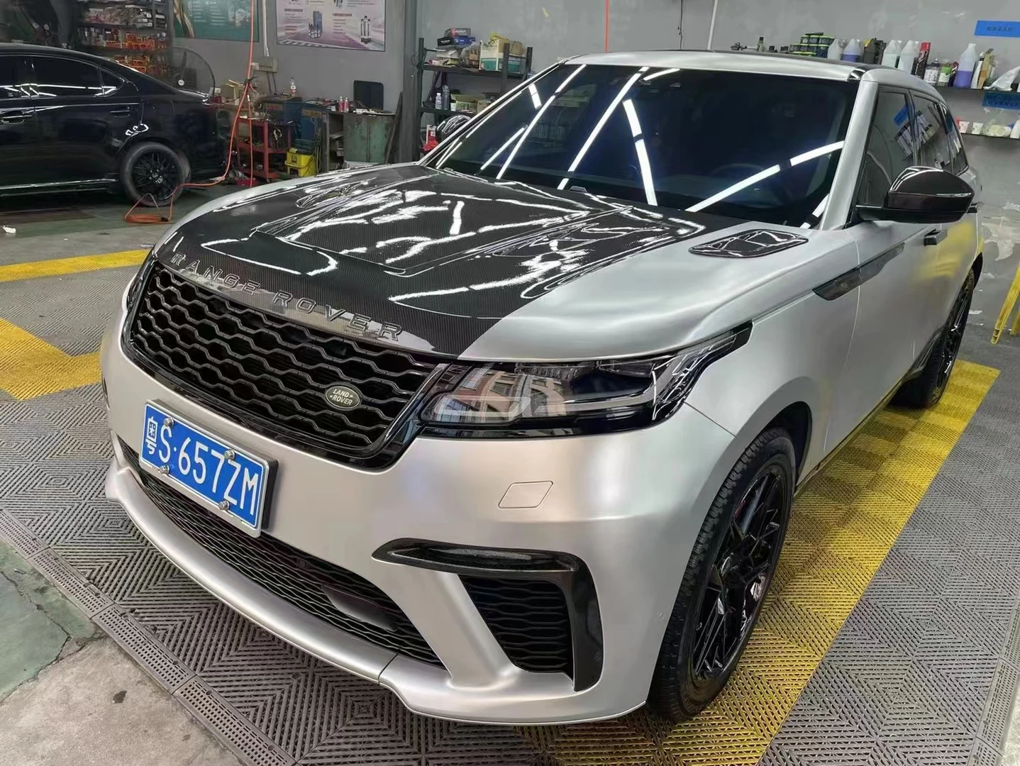 Full Carbon Fiber Engine Hood Cover For Range Rover Velar bonnet perfect fitment