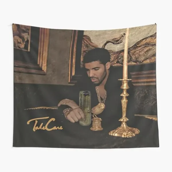 Drake Ft Four Loko Take Care  Tapestry Bedroom Decor Room Decoration Wall Printed Bedspread Towel Yoga Art Colored Mat Blanket