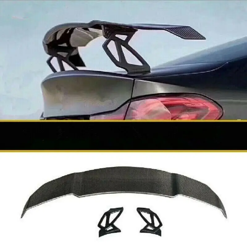 For BMW Notch Back Car Carbon Fiber Car Rear Spoiler Lip Wing