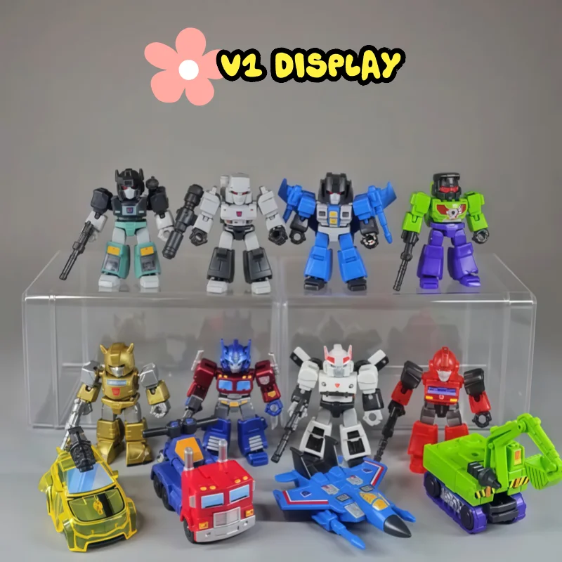 مخزون حقيقي جديد الروبوتات في التخمين Bloces المدافع الإصدار 1-4 لعبة شخصيات الحركة القابلة للجمع صبي وفتاة هدية عرض العناصر #3