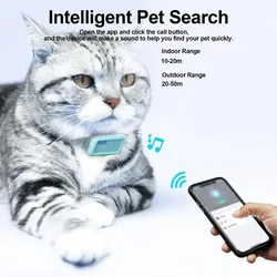 Pet GPS BluetoothLocator Anti-lost Collar Dog Cat Smart PositioningTracker Lightweight Tracking Locator Pet Supply DropShip