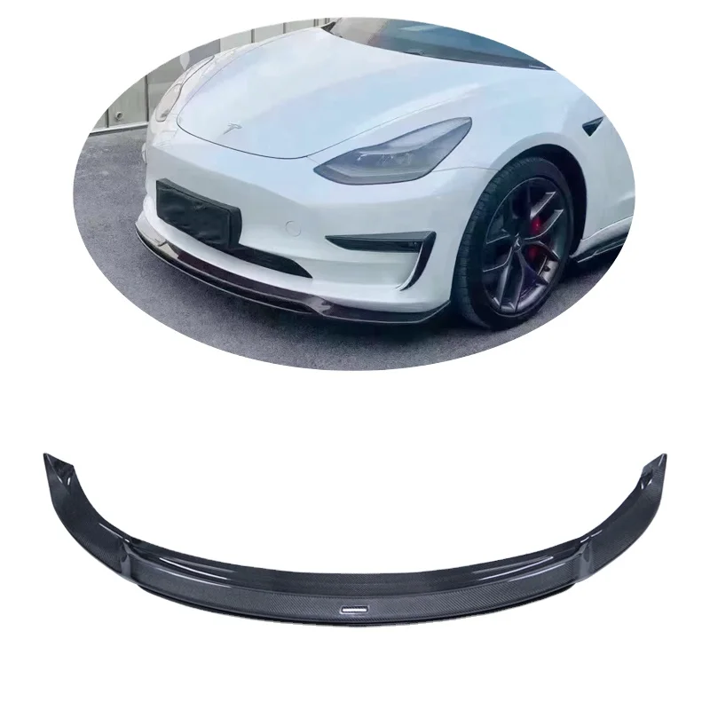 

Accessories Parts ART Style Carbon Fiber Front Lip Rear Diffuser Side Skirts Spoiler for Tesla Model 3 Rear Bumper Body Kit