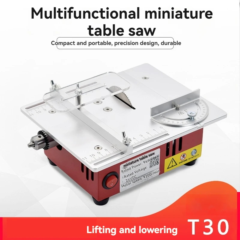 Micro Desktop Table Saw Precision Small Cutting Machine DIY Model Multifunctional Household Mini Electric Saw