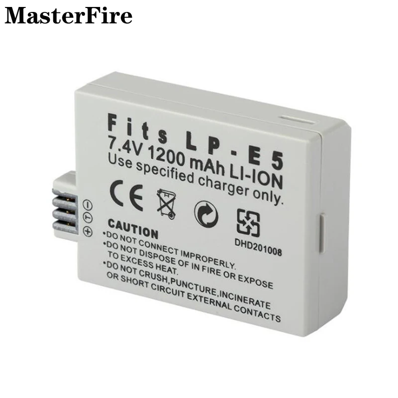 

4PCS LP-E5 LP E5 1200mah 7.4V Camera Battery for Canon EOS Rebel Xsi Rebel T1i Kiss F Kiss X2 Kiss X3 500D 450D 1000D Batteries