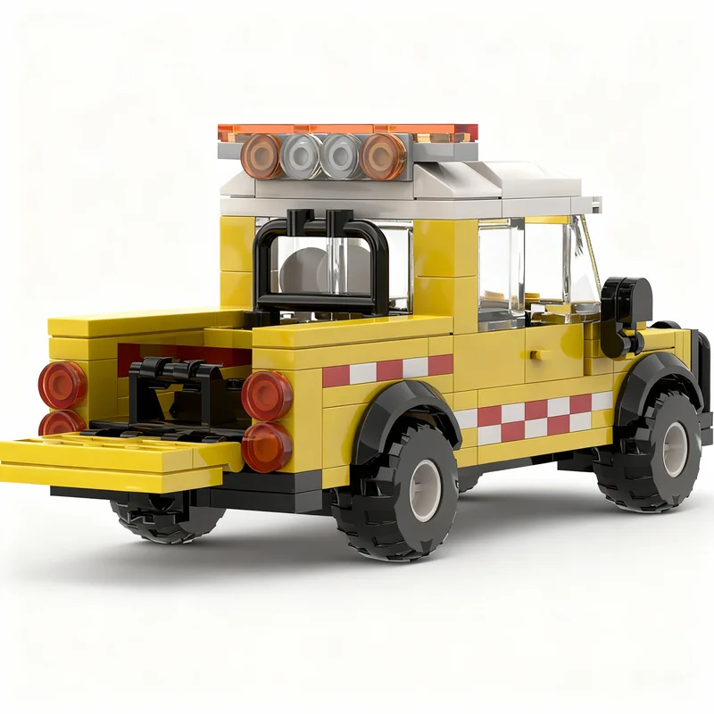 

217PCS MOC City Champions Super Car Special Transport Land Rover Pilot Vehicle Model Technology DIY Building Blocks Gift Display