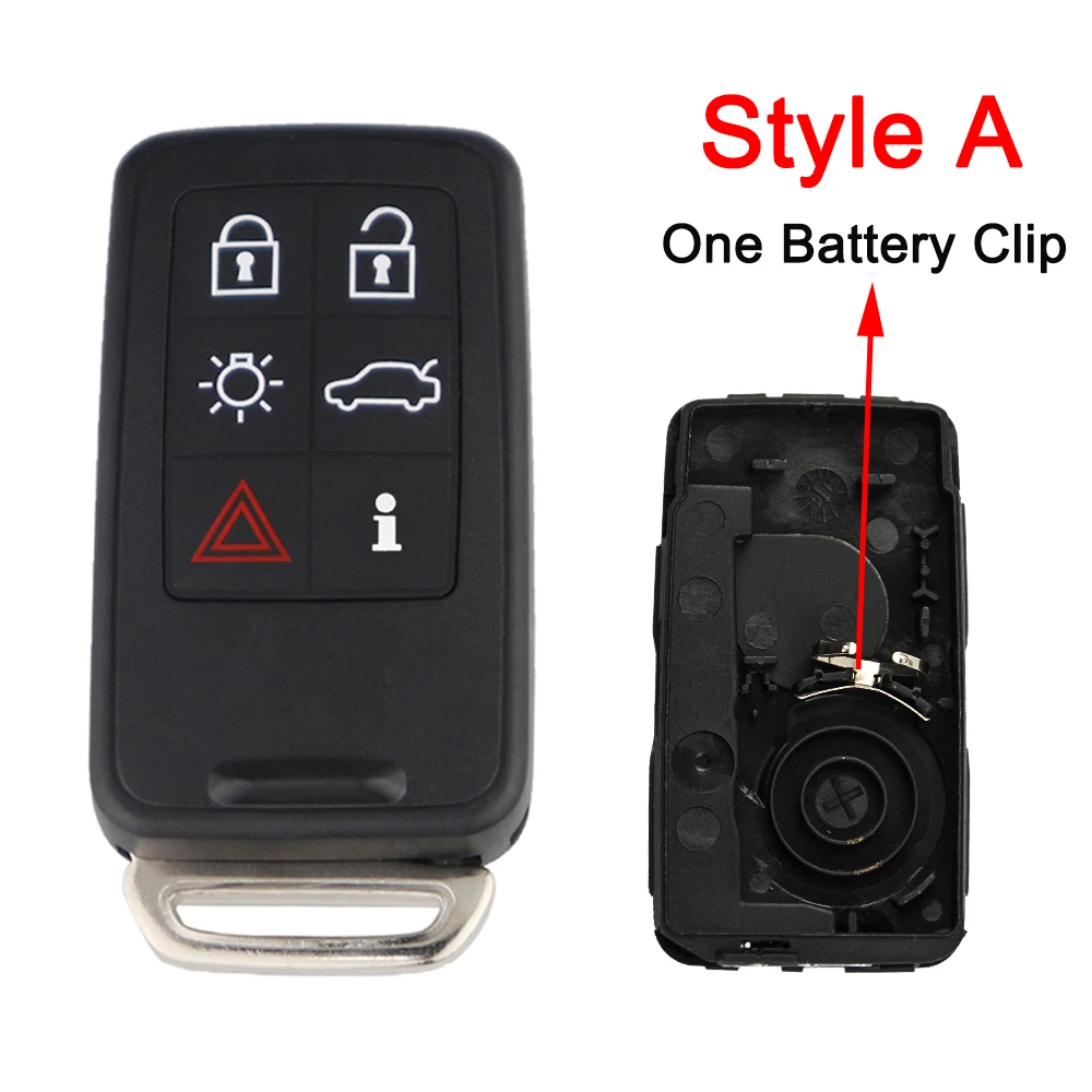 YIQIXIN Keyless Remote Car Key Shell For Volvo S60 V60 V70 S80 XC70 S60L XC60 S80L V40 2008-2017 5/6 Buttons Uncut Blade No logo