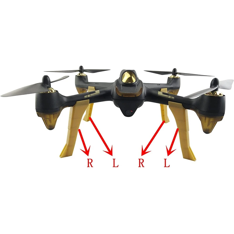 Train d'atterrissage pour hélicoptère Hubsan H501S H50/s Tage FPV, pièces d'avion à quatre axes, accessoire, 4 pièces