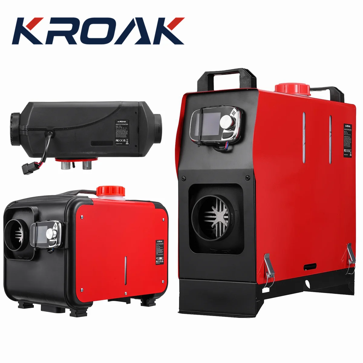 KROAK dízel légfűtő 5-8KW 12V parkoló dízel forgókapcsolóval autóhoz, teherautóhoz, hajóhoz, lakókocsihoz 24V parkoló dízel fűtőberendezés