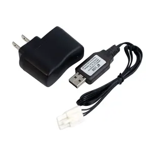 6.4V 350mA US Charger EL4.5-3P male plug P-TO-R for 2S LiFe RC Vehicle Rechargeable Battery Pack