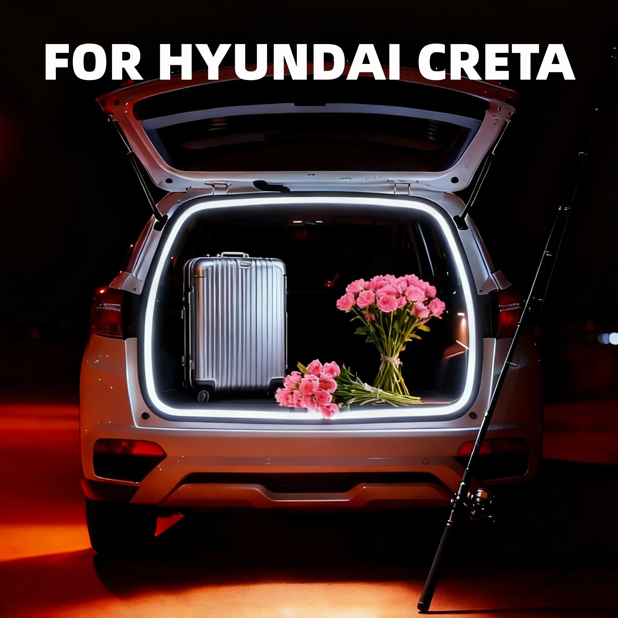 

Для HYUNDAI CRETA высокая яркость освещения багажника окружающий свет внутреннее украшение светодиодный задний фонарь багажника