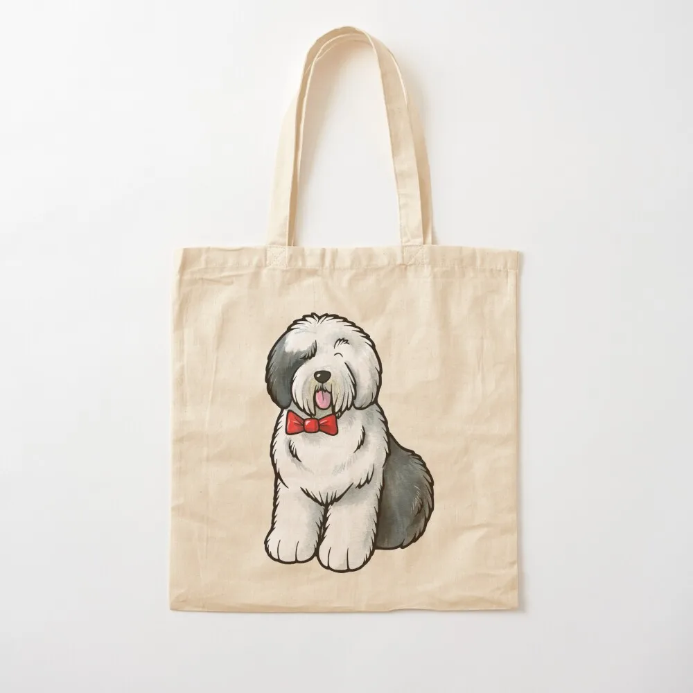 Old English Sheepdog Tote Bag Lady bag Big bag women Canvas Tote