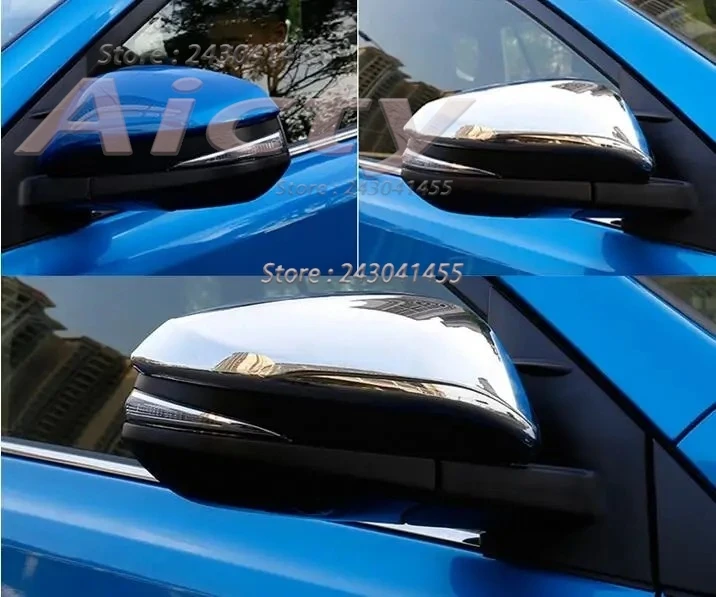 For Toyota RAV4 RAV 4 2013 2015 2016 2017 Chrome Rearview Car Mirrors Cover Trim Garnish Back-view Exterior Accessories