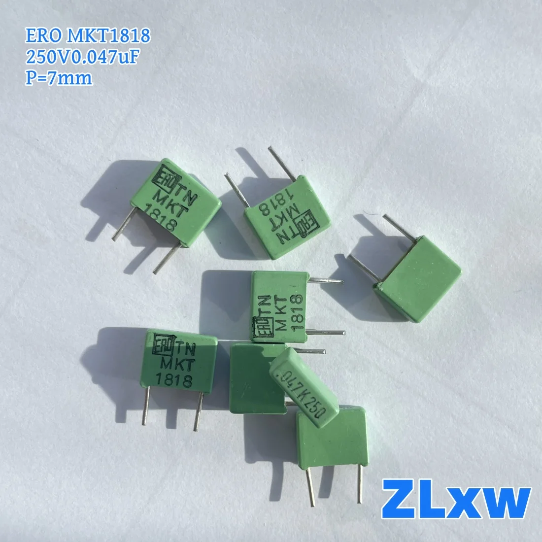 10PCS 400V6.8NF ERO MKT1822 สีเขียวตัวเก็บประจุฟิล์ม 6.8NF400V 6800PF 300V 682 1818 0.047UF250V p7.5mm ทองแดงเท้า Coupled Capacitor
