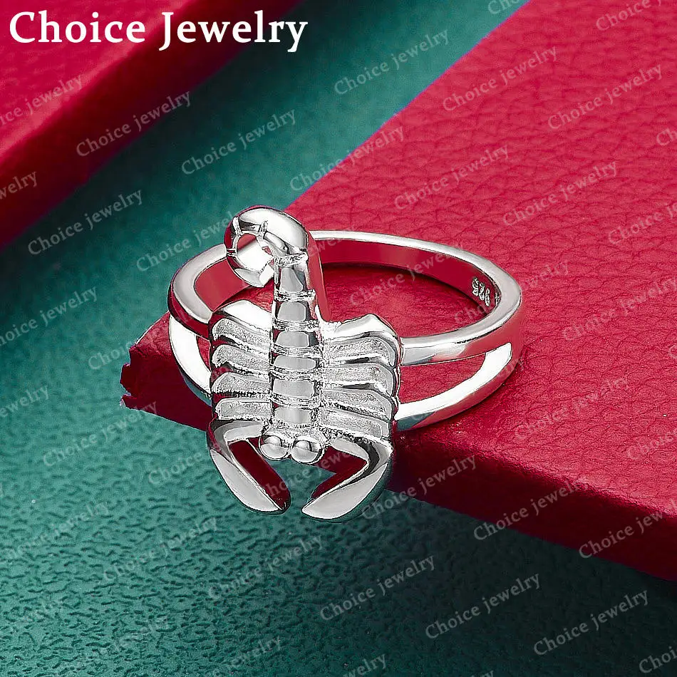 925 Sterling Silver Size 7-10 Lobster Ring For Women Men Fashion Jewelry Charm Grace Wedding Engagement Accessories