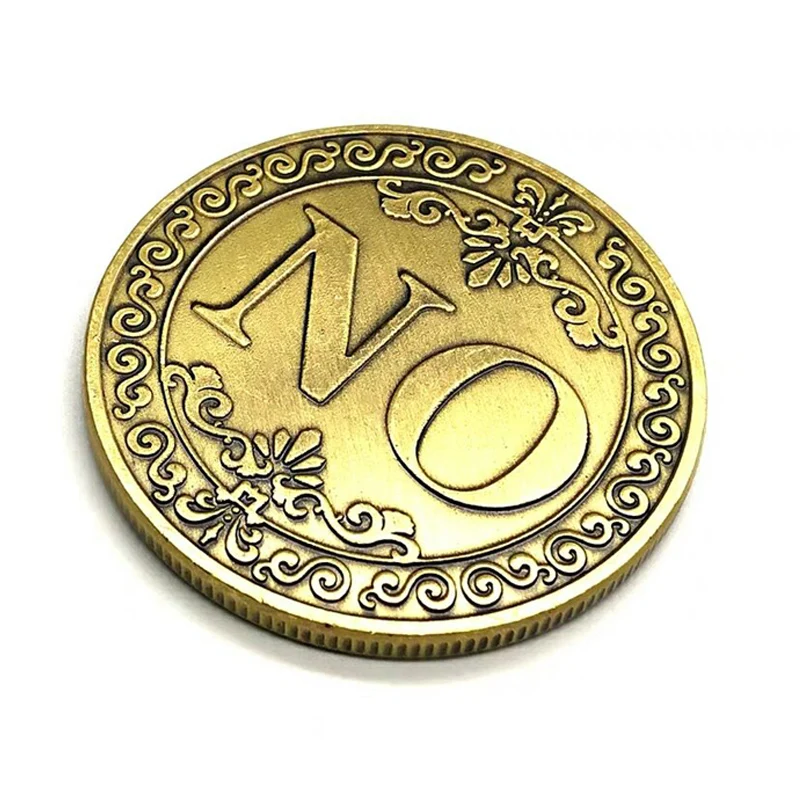 Yes No Challenge Coin Decision Maker 40MM Lucky Guess Fidget Toys For ADHD And Anxiety Juegos Antiestres Y Ansiedad