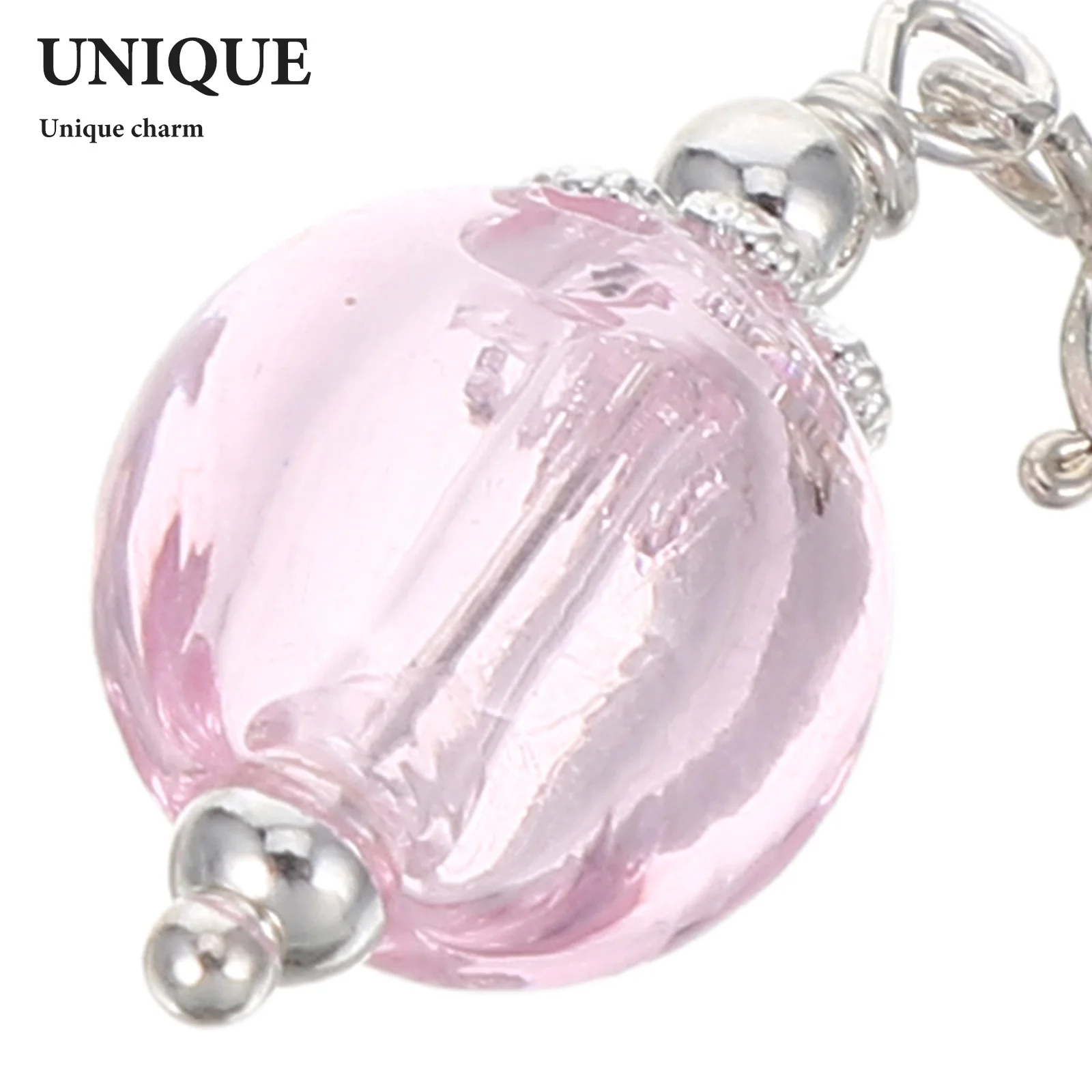 المحمولة 10 مللي قارورة زجاجية قلادة حامل الزيت العطري المفاتيح الروائح الناشر قلادة شفافة متمنيا زجاجة #5