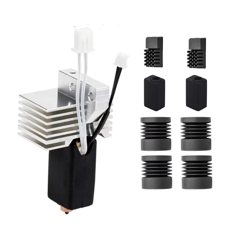 

Well Made-For Elegoo Centauri Carbon Detachable Heating Block Throat Kit Heat Sink Hotend Kit With Silicone Cover Nuzzle Brushes