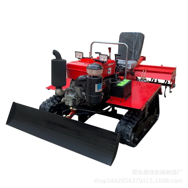 Ride on Rotary Tiller Garden Mini Tractor Agriculture Equipment With Hitching Tool Rotavator Cultivator Machinery Factory Supply