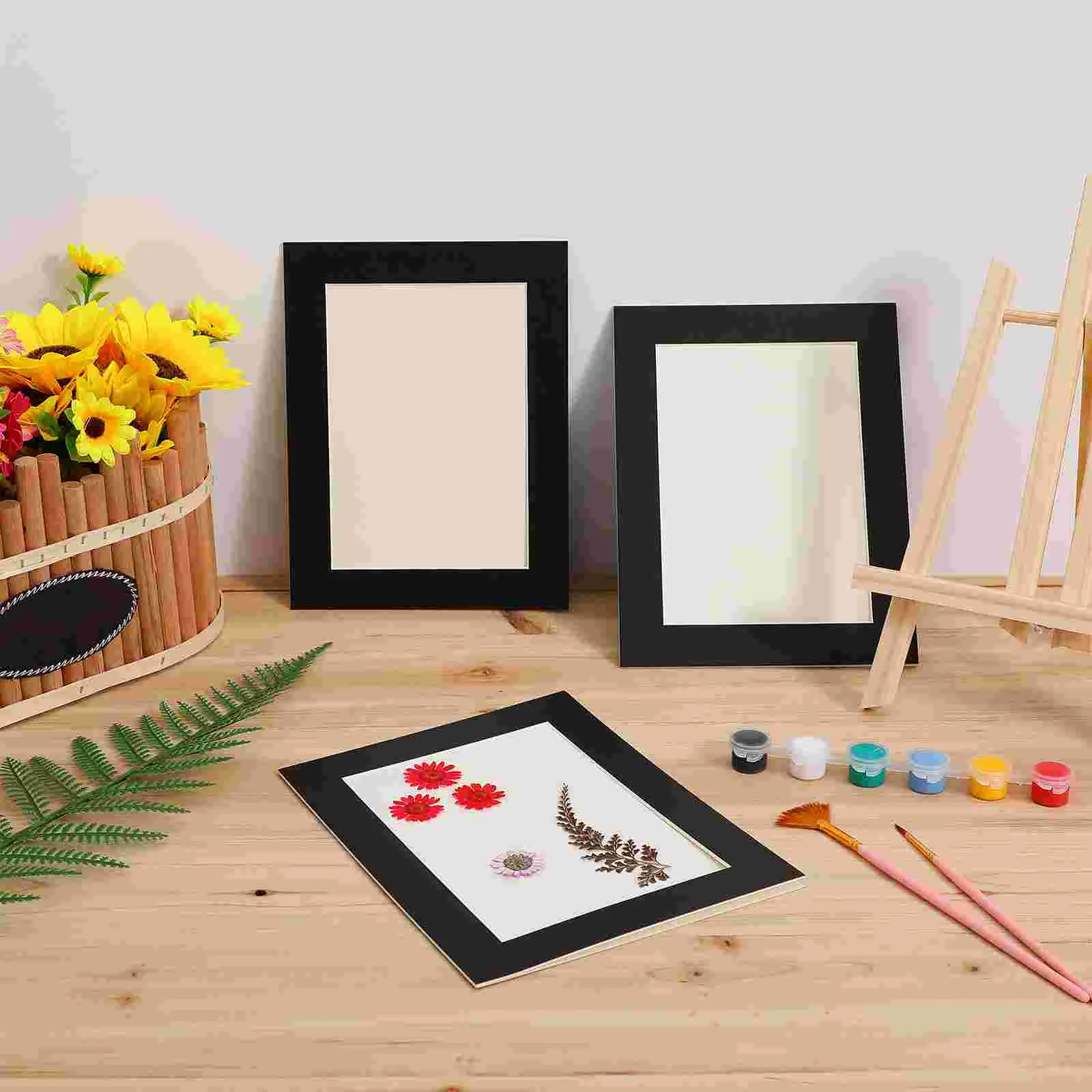 6 Pcs Set Children's Drawing Photo Frame Toddler Paper Peel and Stick Picture Frames