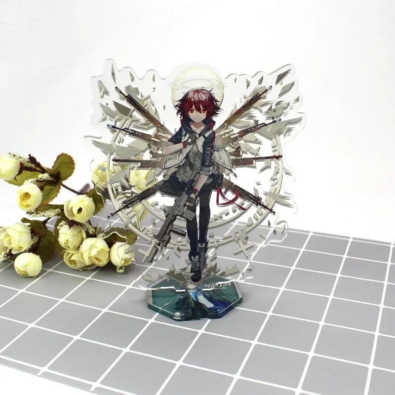 Anime arknights jogos figura suzuran sora croissant estelle acrílico suporte mesa figuras de ação modelo placa coleção adereços presentes