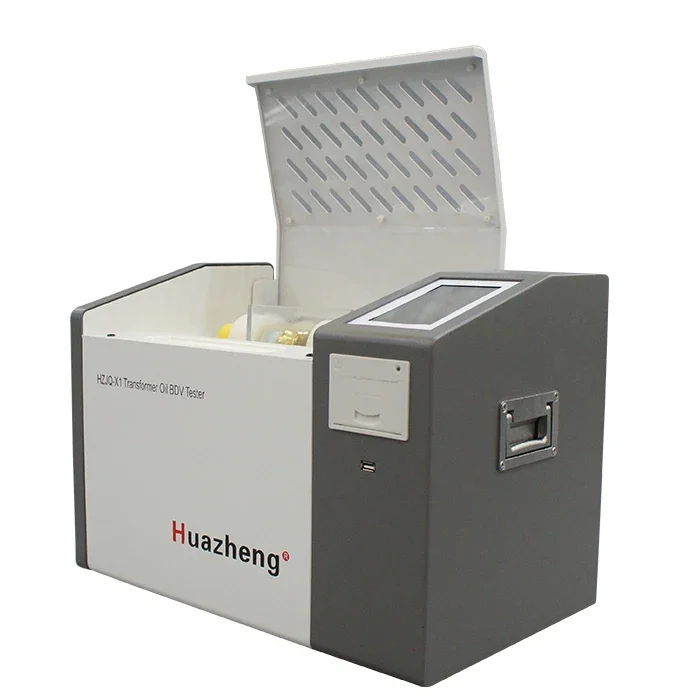 

Huazheng HZJQ-X1 transformer oil tester dielectric strength insulating oil breakdown voltage testing kit