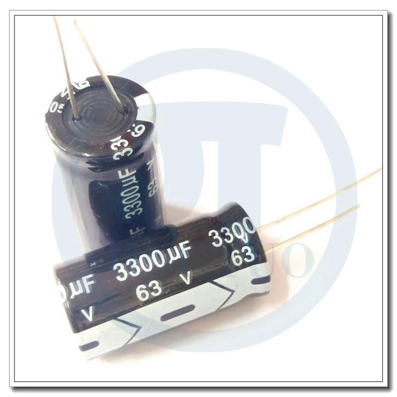 2pcs 3300uF63V 63V3300uF 3300MFD 63WV 18*35mm Radial Aluminum Electrolytic Capacitor