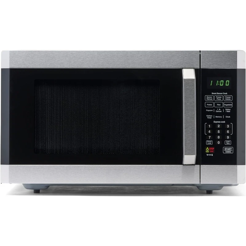 For Farberware Countertop Microwave 1100 Watts,1.6 cu ft - Smart Sensor Microwave Oven With LED Lighting and Child Lock