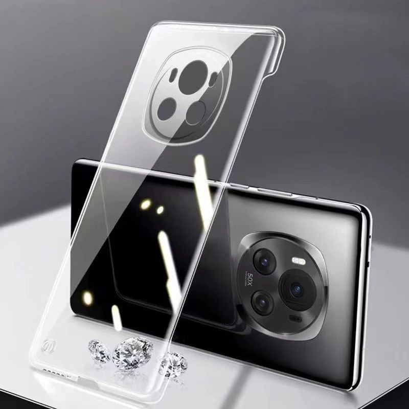 Frameless Slim Clear Hard PC Case For Honor Magic6 Pro ShockProof Coque Phone Cases For Honor Magic 6 6Pro Back Cover Shell