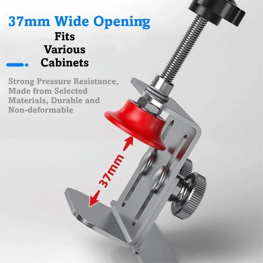 

Adjustable Installations Cabinet Door Tool Professiona Quick Cabinet Door Mounting Jig Precise Stainless Steel