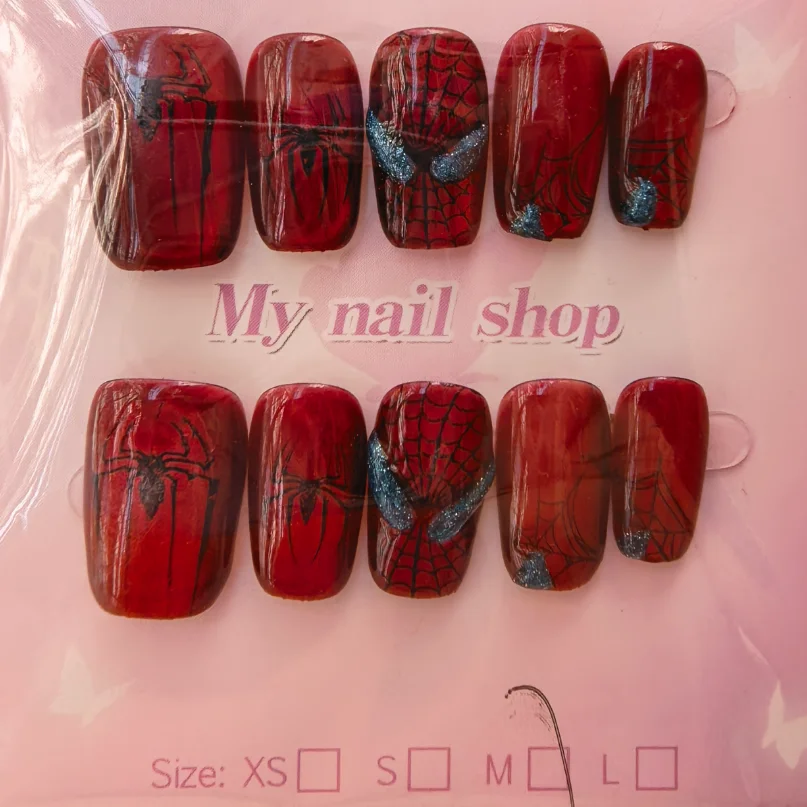 Mixed Style Handmade Fake Nails Random Shipment Press On Nails Reusable Artificial Nail Tips For Girls Daily Party DIY Manicure