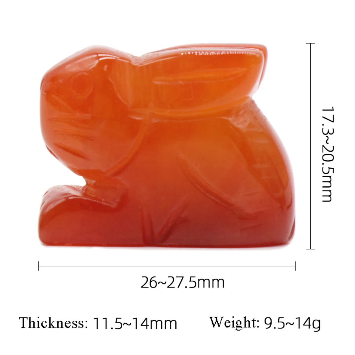 أرنب حجر نحت تمثال شفاء كريستال الحيوانات تمثال ديكور المنزل الأحجار الكريمة الطبيعية ارتفع الكوارتز الحرفية هدية غرفة زخرفة