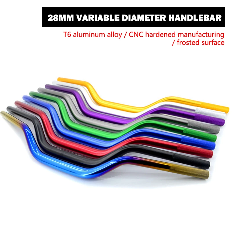 

1PC Universal 28mm Motorcycle Handlebar CNC Aluminum Alloy Scooter Handle Bar Steering Wheel Handle Bar For Pit Bike